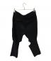 BLACK COMME des GARCONS (ブラックコムデギャルソン) ポリ縮絨カッティングパンツ ブラック サイズ:SIZE L：12000円