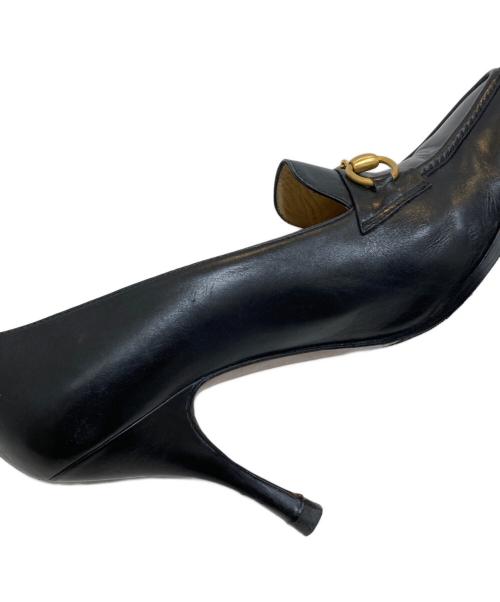 GUCCI（グッチ）GUCCI (グッチ) ホースビットハイヒールパンプス ブラック サイズ:SIZE 37の古着・服飾アイテム