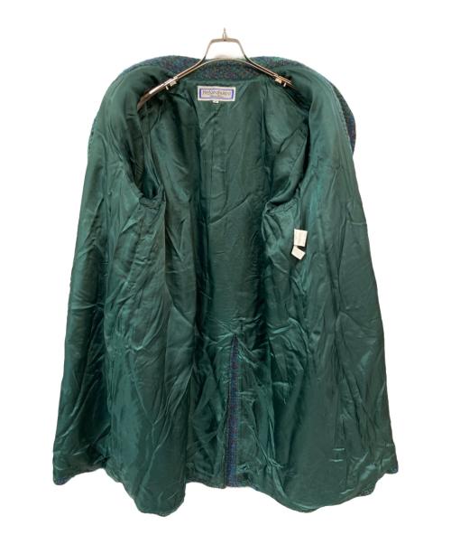 Yves Saint Laurent（イヴサンローラン）Yves Saint Laurent (イヴサンローラン) ツイードコート グリーン サイズ:Mの古着・服飾アイテム
