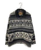 WOOLRICHウールリッチ）の古着「90’s ネイティブ柄 ウールジャケット」｜グレー