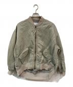 FRAMeWORKフレームワーク）の古着「ナイロンツイルMA-1」｜カーキ