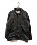 Schottショット）の古着「LAMB LEATHER COVERALL JACKET」｜ブラック