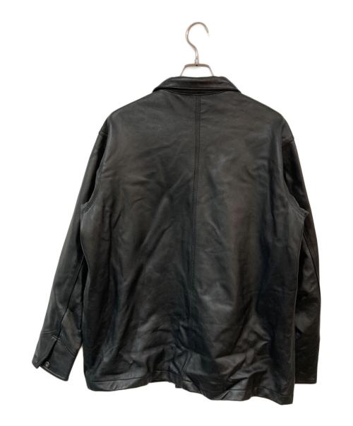 Schott（ショット）Schott (ショット) LAMB LEATHER COVERALL JACKET ブラック サイズ:XLの古着・服飾アイテム