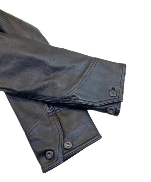 Schott（ショット）Schott (ショット) LAMB LEATHER COVERALL JACKET ブラック サイズ:XLの古着・服飾アイテム