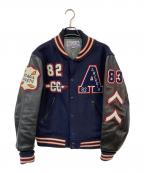 whitesvilleホワイツビル）の古着「WOOL MELTON AWARD JKT FULL DECO2」｜ネイビー×ブラック