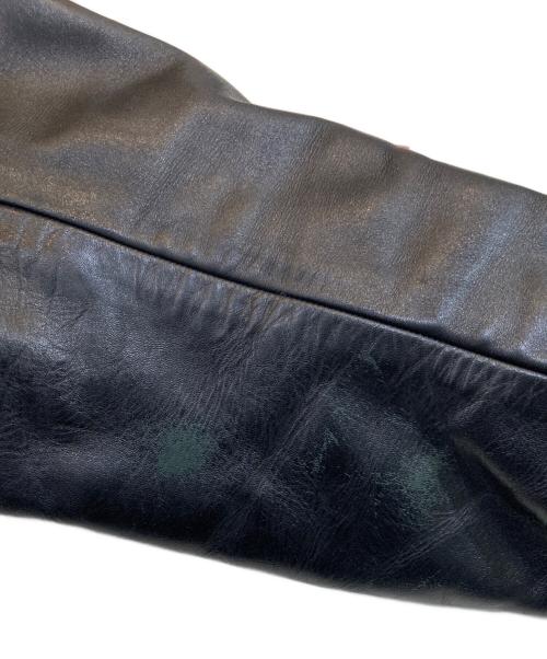 whitesville（ホワイツビル）WHITESVILLE (ホワイツビル) WOOL MELTON AWARD JKT FULL DECO2 ネイビー×ブラック サイズ:40の古着・服飾アイテム