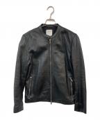 UNITED TOKYOユナイテッドトーキョー）の古着「シングルライダースジャケット」｜ブラック
