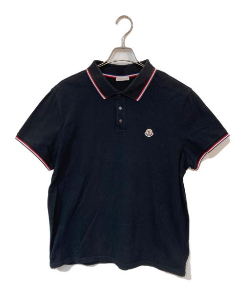 MONCLER（モンクレール）MONCLER (モンクレール) ポロシャツ ブラック サイズ:XXLの古着・服飾アイテム