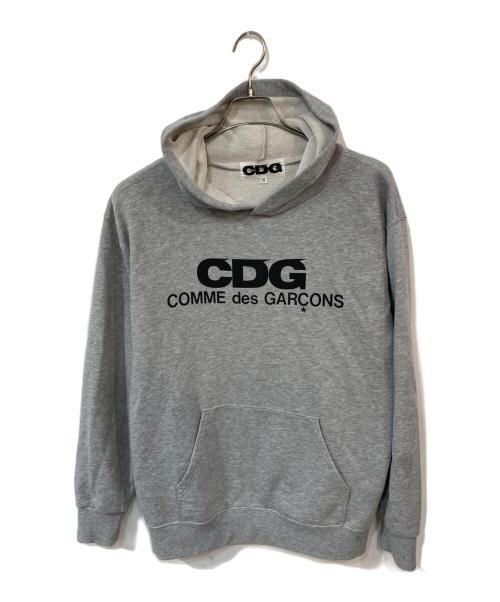 CDG（シーディージー）CDG (シーディージー) ロゴパーカー グレー サイズ:XLの古着・服飾アイテム