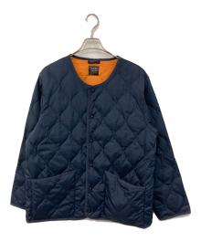TAION×GLOSTER（タイオン×グロスター）の古着「ノーカラーコート」｜ネイビー