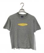 stussyステューシー）の古着「S/S ロゴTEE」｜グレー