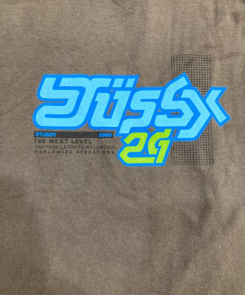 stussy（ステューシー）stussy (ステューシー) 2GロゴTEE カーキ サイズ:SIZE Mの古着・服飾アイテム