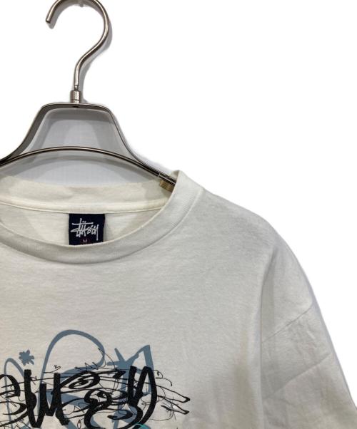 stussy（ステューシー）stussy (ステューシー) s/sロゴtee ホワイト サイズ:SIZE Mの古着・服飾アイテム