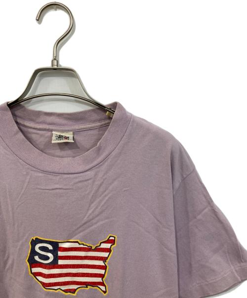 stussy（ステューシー）stussy (ステューシー) USA TEE ピンク サイズ:SIZE Mの古着・服飾アイテム