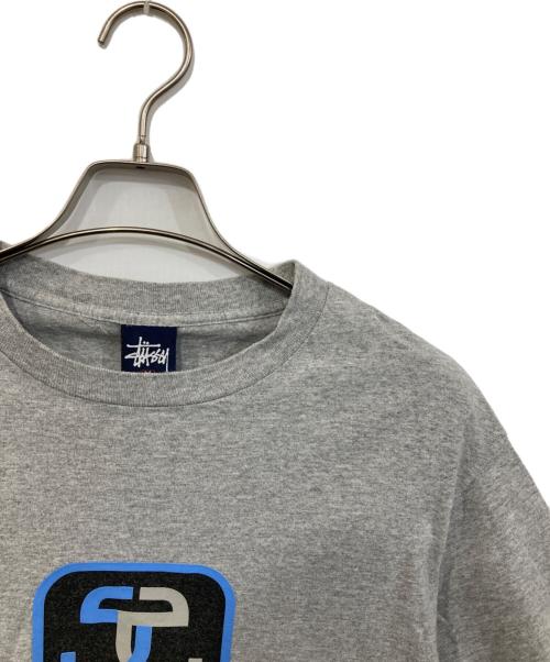 stussy（ステューシー）stussy (ステューシー) プリントTシャツ グレー サイズ:SIZE Mの古着・服飾アイテム