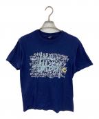 stussyステューシー）の古着「グラッフィックプリントTシャツ」｜ネイビー