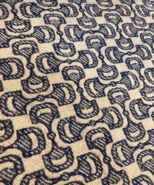 GUCCI（グッチ）GUCCI (グッチ) ホースビット柄フリンジマフラー ベージュの古着・服飾アイテム
