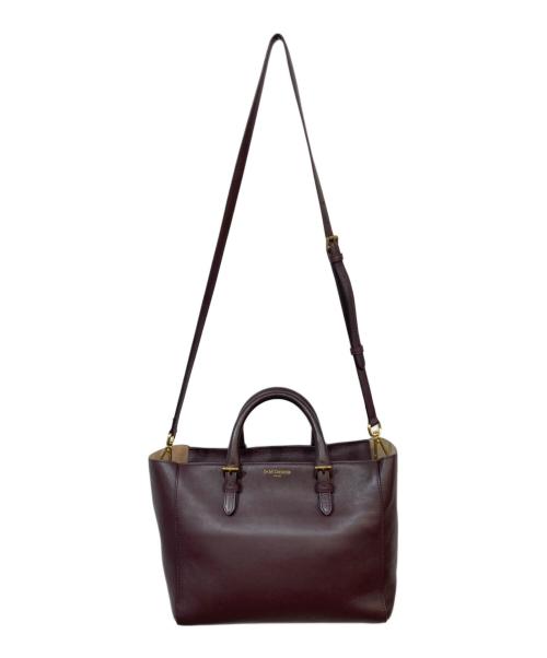 J&M DAVIDSON（ジェイ＆エム デヴィッドソン）J&M DAVIDSON (ジェイ＆エム デヴィッドソン) OLIVIA 2WAYトートバッグ ボルドーの古着・服飾アイテム