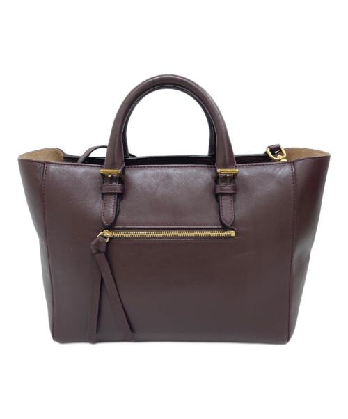 J&M DAVIDSON（ジェイ＆エム デヴィッドソン）J&M DAVIDSON (ジェイ＆エム デヴィッドソン) OLIVIA 2WAYトートバッグ ボルドーの古着・服飾アイテム