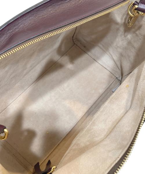 J&M DAVIDSON（ジェイ＆エム デヴィッドソン）J&M DAVIDSON (ジェイ＆エム デヴィッドソン) OLIVIA 2WAYトートバッグ ボルドーの古着・服飾アイテム