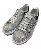 ALEXANDER McQUEENアレキサンダーマックイーン）の古着「クリスタル オーバーサイズスニーカー」｜シルバー