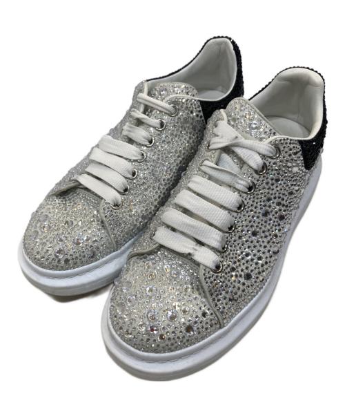 ALEXANDER McQUEEN（アレキサンダーマックイーン）ALEXANDER McQUEEN (アレキサンダーマックイーン) クリスタル オーバーサイズスニーカー シルバー サイズ:42の古着・服飾アイテム