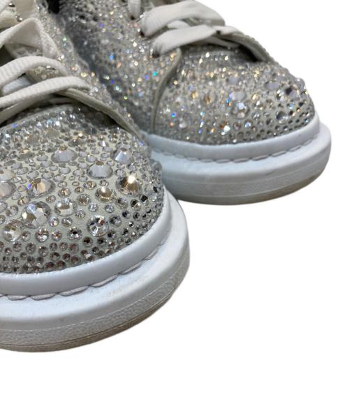 ALEXANDER McQUEEN（アレキサンダーマックイーン）ALEXANDER McQUEEN (アレキサンダーマックイーン) クリスタル オーバーサイズスニーカー シルバー サイズ:42の古着・服飾アイテム