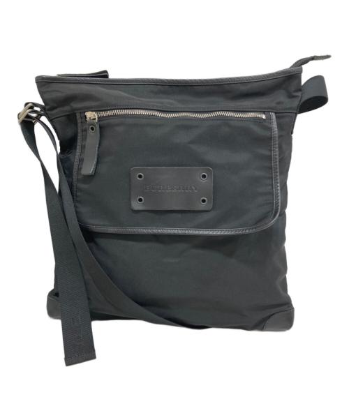 BURBERRY（バーバリー）BURBERRY (バーバリー) ナイロンショルダーバッグ ブラックの古着・服飾アイテム