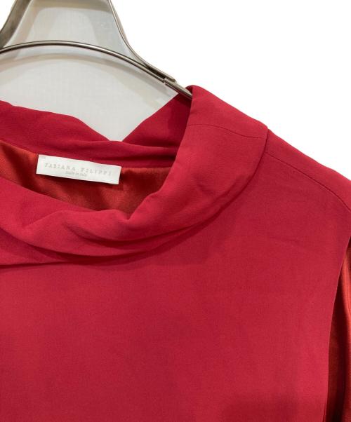 Fabiana Filippi（ファビアナフィリッピ）Fabiana Filippi (ファビアナフィリッピ) ノースリーブワンピース レッド サイズ:38 未使用品の古着・服飾アイテム