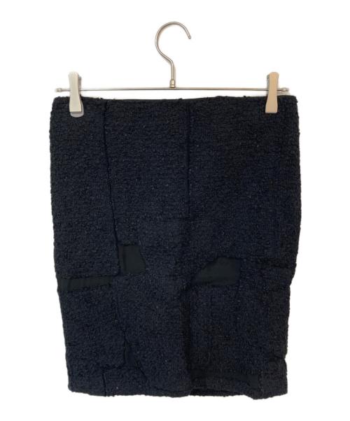 TOM FORD（トムフォード）TOM FORD (トムフォード) ツイードスカート ブラック サイズ:38の古着・服飾アイテム