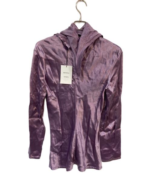 BOTTEGA VENETA（ボッテガベネタ）BOTTEGA VENETA (ボッテガベネタ) スカーフドッキングプルオーバーブラウスブラウス パープル サイズ:38の古着・服飾アイテム