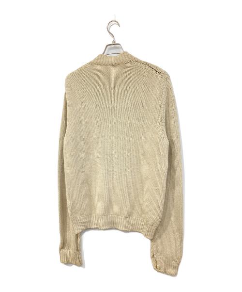 Calvin Klein（カルバンクライン）Calvin Klein (カルバンクライン) ジップアップニット ベージュ サイズ:SIZE Mの古着・服飾アイテム