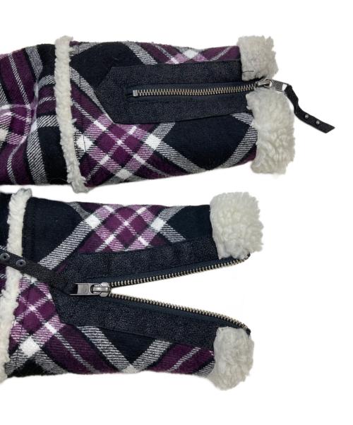 HARLEY-DAVIDSON（ハーレーダビッドソン）HARLEY-DAVIDSON (ハーレーダビッドソン) チェックシェルパジャケット パープル サイズ:SIZE Mの古着・服飾アイテム