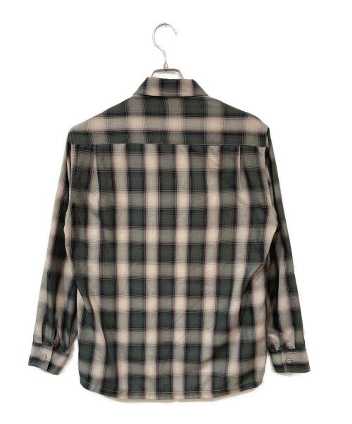 BIG MIKE（ビックマイク）BIG MIKE (ビックマイク) RAYON MIX OMBRE CHECK SHIRTS グリーン サイズ:SIZE Lの古着・服飾アイテム