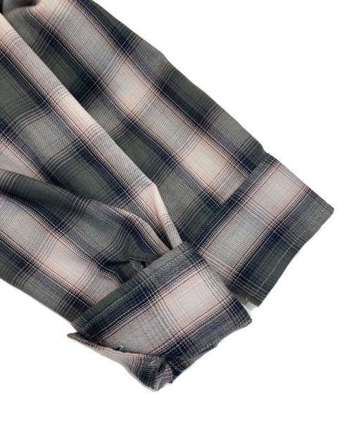 BIG MIKE（ビックマイク）BIG MIKE (ビックマイク) RAYON MIX OMBRE CHECK SHIRTS グリーン サイズ:SIZE Lの古着・服飾アイテム