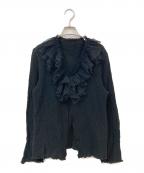 me ISSEY MIYAKEミーイッセイ ミヤケ）の古着「ランダムプリーツ フリル ボレロ」｜ブラック