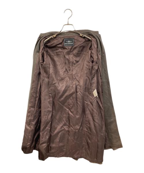 GRACE CONTINENTAL（（グレースコンチネンタル）GRACE CONTINENTAL (（グレースコンチネンタル) レザーコート ブラウン サイズ:SIZE 38の古着・服飾アイテム