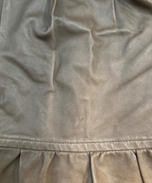 GRACE CONTINENTAL（（グレースコンチネンタル）GRACE CONTINENTAL (（グレースコンチネンタル) レザーコート ブラウン サイズ:SIZE 38の古着・服飾アイテム