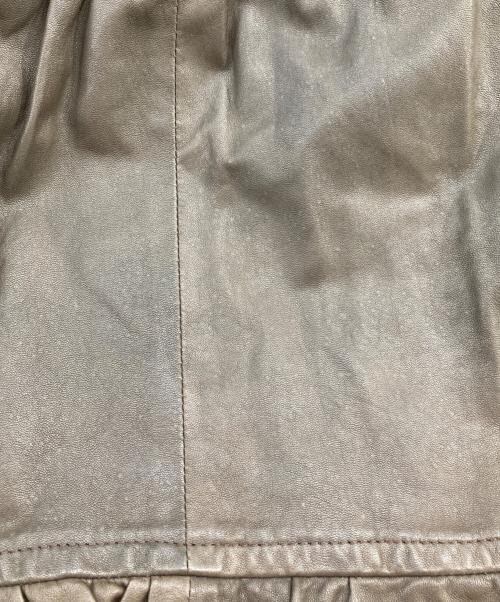 GRACE CONTINENTAL（（グレースコンチネンタル）GRACE CONTINENTAL (（グレースコンチネンタル) レザーコート ブラウン サイズ:SIZE 38の古着・服飾アイテム