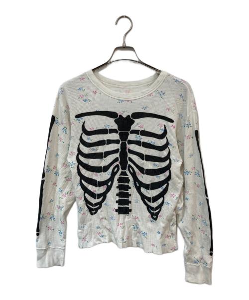 SUPREME（シュプリーム）SUPREME (シュプリーム) Hanes (ヘインズ) Thermal Crew Floral ホワイト サイズ:SIZE Lの古着・服飾アイテム