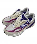 NEW BALANCEニューバランス）の古着「スニーカー」｜アイボリー×パープル