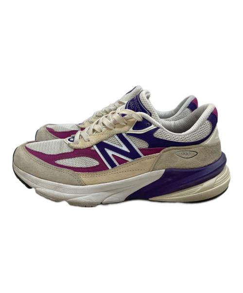NEW BALANCE（ニューバランス）NEW BALANCE (ニューバランス) スニーカー アイボリー×パープル サイズ:SIZE 26.5cmの古着・服飾アイテム