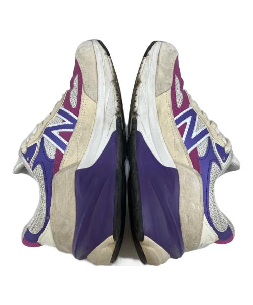 NEW BALANCE（ニューバランス）NEW BALANCE (ニューバランス) スニーカー アイボリー×パープル サイズ:SIZE 26.5cmの古着・服飾アイテム