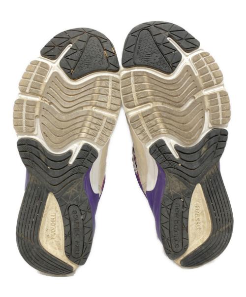 NEW BALANCE（ニューバランス）NEW BALANCE (ニューバランス) スニーカー アイボリー×パープル サイズ:SIZE 26.5cmの古着・服飾アイテム