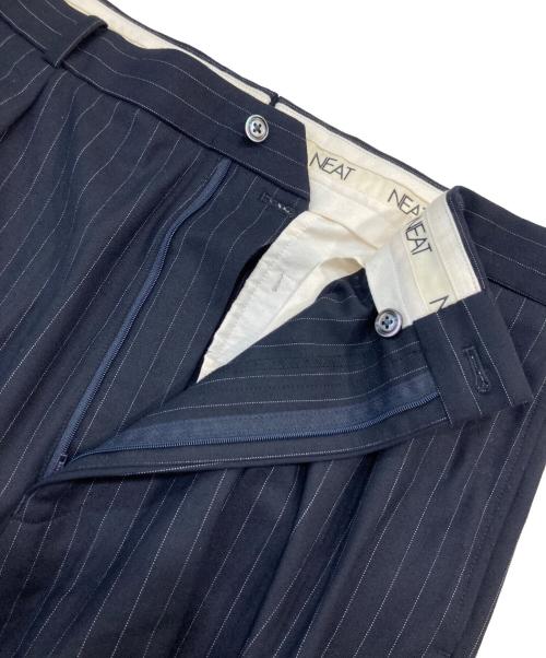NEAT（ニート）NEAT (ニート) ストライプパンツ ネイビー サイズ:SIZE 50の古着・服飾アイテム