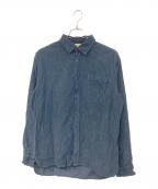 WOOLRICHウールリッチ）の古着「CORDUROY MACKEY SHIRT/コーデュロイ マッキー シャツ」｜ネイビー