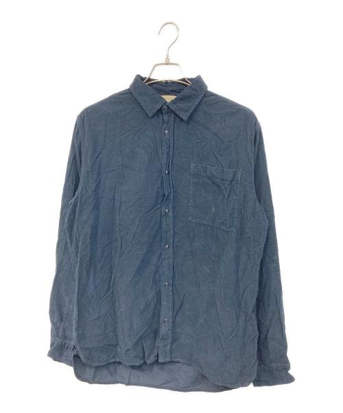 WOOLRICH（ウールリッチ）WOOLRICH (ウールリッチ) CORDUROY MACKEY SHIRT/コーデュロイ マッキー シャツ ネイビー サイズ:SIZE Lの古着・服飾アイテム