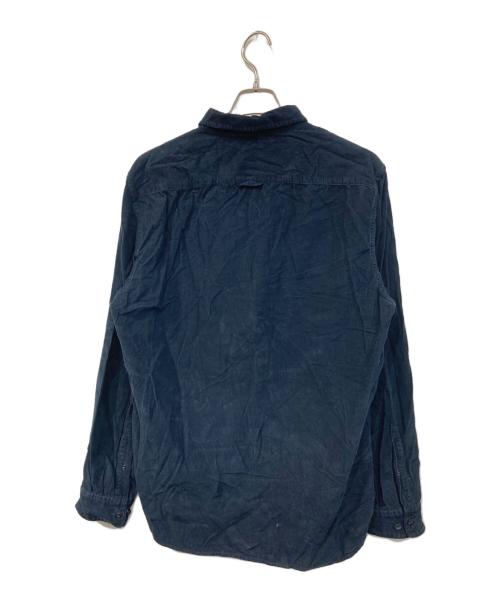 WOOLRICH（ウールリッチ）WOOLRICH (ウールリッチ) CORDUROY MACKEY SHIRT/コーデュロイ マッキー シャツ ネイビー サイズ:SIZE Lの古着・服飾アイテム