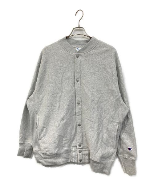 Champion REVERSE WEAVE（チャンピオン リバース ウィーブ）Champion REVERSE WEAVE (チャンピオン リバース ウィーブ) スウェットカーディガン REVERSE WEAVE グレー サイズ:SIZE XLの古着・服飾アイテム