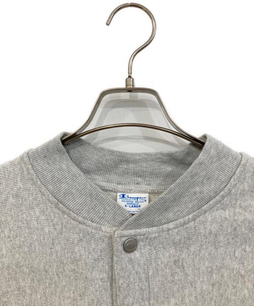 Champion REVERSE WEAVE（チャンピオン リバース ウィーブ）Champion REVERSE WEAVE (チャンピオン リバース ウィーブ) スウェットカーディガン REVERSE WEAVE グレー サイズ:SIZE XLの古着・服飾アイテム